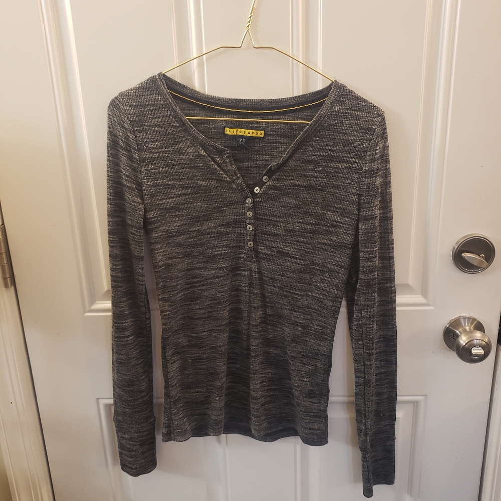 Prince & Fox longsleeve gray tee